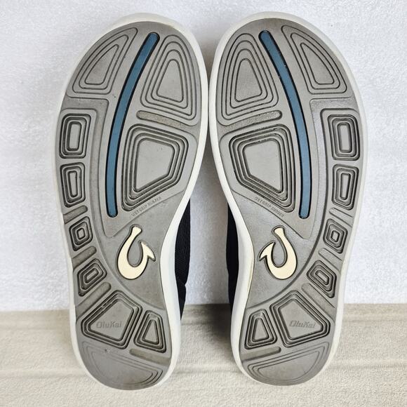 OLUKAI Moku Pae Mens Trench Blue Slip-On Mesh Water Boat Shoe 10472-40QS Size 10 - Picture 7 of 10